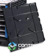 Pallet Containers For Sale: New Schaefer 45x48 Bulk Container Lids Black In Georgia - image 1 Pallet Containers For Sale: New Schaefer 45x48 Bulk Container Lids Black In Georgia - image 1