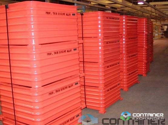 Metal Bins For Sale: New Heavy Duty 38x32x23 Corrugated Metal Bins Stackable In Wisconsin - image 3 Metal Bins For Sale: New Heavy Duty 38x32x23 Corrugated Metal Bins Stackable In Wisconsin - image 3