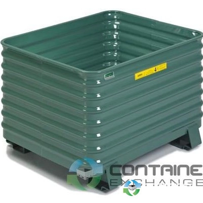 Metal Bins For Sale: New Heavy Duty 50x42x29 Corrugated Metal Bins Stackable Wisconsin In Wisconsin - image 1 Metal Bins For Sale: New Heavy Duty 50x42x29 Corrugated Metal Bins Stackable Wisconsin In Wisconsin - image 1