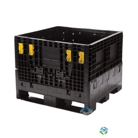 Pallet Containers For Sale: New Monoflo 30x32x25 Collapsible Bulk Containers w. Drop Doors In Virginia - image 1 Pallet Containers For Sale: New Monoflo 30x32x25 Collapsible Bulk Containers w. Drop Doors In Virginia - image 1