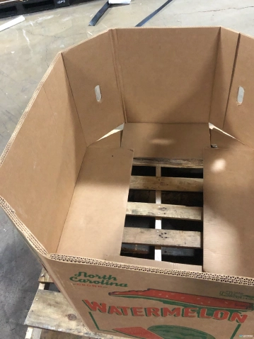 Gaylord Boxes For Sale: Lowered Pricing - Used 48x40x24 3 Wall Watermelon Gaylords with partial bottom flaps. In New Jersey - image 3 Gaylord Boxes For Sale: Lowered Pricing - Used 48x40x24 3 Wall Watermelon Gaylords with partial bottom flaps. In New Jersey - image 3