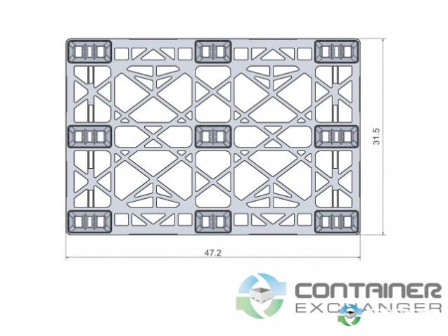 Plastic Pallets For Sale: New Euro size Nestable 210 47.2x31.5x5.5 Plastic Pallets Missouri In Missouri - image 3 Plastic Pallets For Sale: New Euro size Nestable 210 47.2x31.5x5.5 Plastic Pallets Missouri In Missouri - image 3