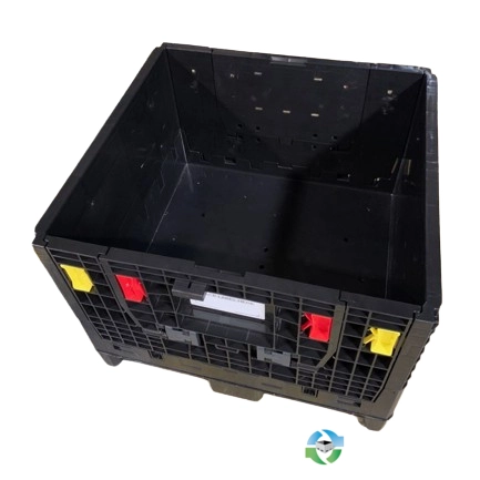 Pallet Containers For Sale: New Monoflo 30x32x25 Collapsible Bulk Containers - 2 Drop Doors In Mississippi - image 1 Pallet Containers For Sale: New Monoflo 30x32x25 Collapsible Bulk Containers - 2 Drop Doors In Mississippi - image 1