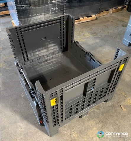 Pallet Containers For Sale: New Monoflo 40x48x34 Collapsible Bulk Containers- 2 Drop Doors In Mississippi - image 2 Pallet Containers For Sale: New Monoflo 40x48x34 Collapsible Bulk Containers- 2 Drop Doors In Mississippi - image 2