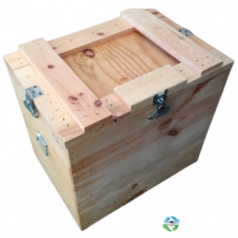 Wood Crates For Sale: NEW 24x17x23 Wooden Shipping Crates With Lids Hinges and Foam Lining Illinois In Illinois - image 1 Wood Crates For Sale: NEW 24x17x23 Wooden Shipping Crates With Lids Hinges and Foam Lining Illinois In Illinois - image 1