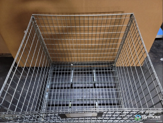 Wire Baskets For Sale: Used 43x39x41 (Outside Dimensions) Collapsible Wire Basket with drop gate (Price listed is for less than 50 pieces) In Tennessee - image 2 Wire Baskets For Sale: Used 43x39x41 (Outside Dimensions) Collapsible Wire Basket with drop gate (Price listed is for less than 50 pieces) In Tennessee - image 2