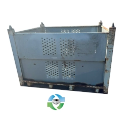 Metal Bins For Sale: Used 54x44x40 (Outside Dimensions) Rigid Metal Bins In Ohio - image 1 Metal Bins For Sale: Used 54x44x40 (Outside Dimensions) Rigid Metal Bins In Ohio - image 1