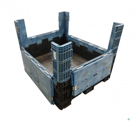 Pallet Containers For Sale: Reconditioned 56x48x42 Collapsible Pallet Containers with two drop doors - Mixed Colors In Ohio - image 2 Pallet Containers For Sale: Reconditioned 56x48x42 Collapsible Pallet Containers with two drop doors - Mixed Colors In Ohio - image 2