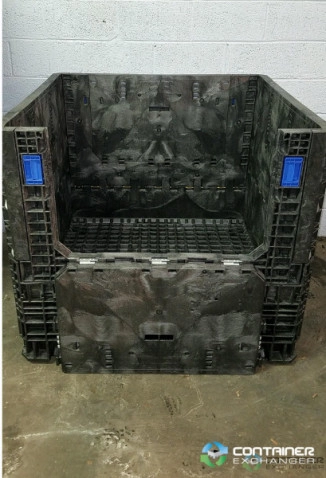 Pallet Containers For Sale: Used 45x48x42 Collapsible Bulk Containers with Drop Doors - Black and Mixed Colors Ohio In Ohio - image 2 Pallet Containers For Sale: Used 45x48x42 Collapsible Bulk Containers with Drop Doors - Black and Mixed Colors Ohio In Ohio - image 2