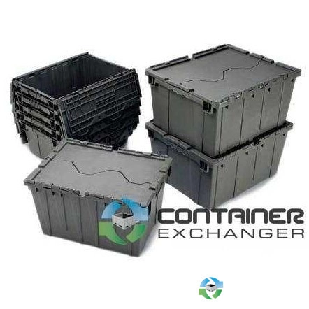 Stack & Nest Totes For Sale: New 21x15x12 Stack & Nest Totes- Attached Lid Georgia In Georgia - image 1 Stack & Nest Totes For Sale: New 21x15x12 Stack & Nest Totes- Attached Lid Georgia In Georgia - image 1