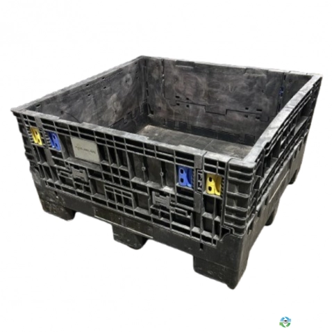 Pallet Containers For Sale: Used 45x48x25 Collapsible Bulk Containers w. Drop Doors South Carolina In South Carolina - image 1 Pallet Containers For Sale: Used 45x48x25 Collapsible Bulk Containers w. Drop Doors South Carolina In South Carolina - image 1
