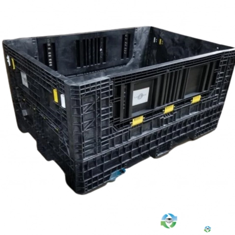Pallet Containers For Sale: Used 70x48x34 Collapsible Bulk Containers with Drop Doors South Carolina In South Carolina - image 1 Pallet Containers For Sale: Used 70x48x34 Collapsible Bulk Containers with Drop Doors South Carolina In South Carolina - image 1