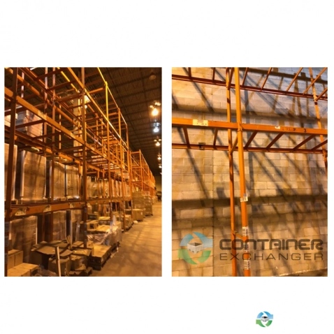 Pallet Racks For Sale: Used Lock Rack For Sale - 42" d x 21' h, C4 x 93" Beams with supports New Jersey In New Jersey - image 1 Pallet Racks For Sale: Used Lock Rack For Sale - 42" d x 21' h, C4 x 93" Beams with supports New Jersey In New Jersey - image 1