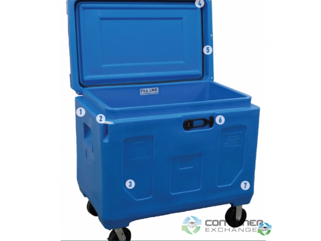 Insulated Containers For Sale: THERMOSAFE HR11P3-LC (Caster base) DURABLE INSULATED CONTAINER In Illinois - image 2 Insulated Containers For Sale: THERMOSAFE HR11P3-LC (Caster base) DURABLE INSULATED CONTAINER In Illinois - image 2