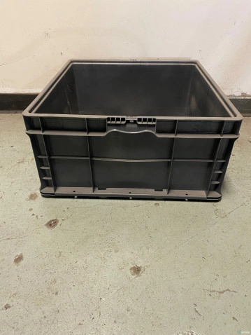 Stacking Totes For Sale: Used 24x22x11 Grey Totes In Indiana - image 1 Stacking Totes For Sale: Used 24x22x11 Grey Totes In Indiana - image 1