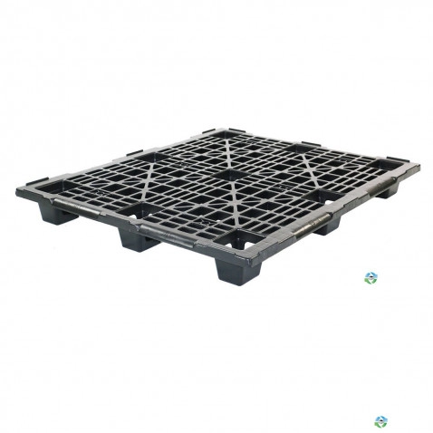 Plastic Pallets For Sale: New 40 x 48 Medium-Heavy Duty Stackable Plastic Pallet - 3 Runner - Assembled In Michigan - image 1 Plastic Pallets For Sale: New 40 x 48 Medium-Heavy Duty Stackable Plastic Pallet - 3 Runner - Assembled In Michigan - image 1