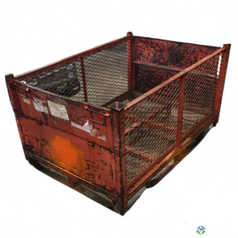 Wire Baskets For Sale: Used 60x42x31 Wire Basket with 2 drops on the 42" sides Ohio Mississippi In Ohio - image 1 Wire Baskets For Sale: Used 60x42x31 Wire Basket with 2 drops on the 42" sides Ohio Mississippi In Ohio - image 1