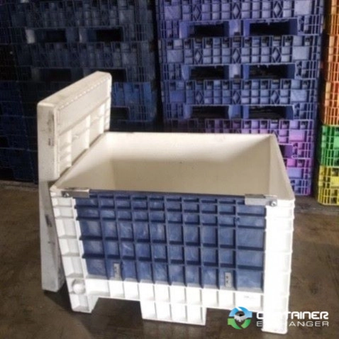 Pallet Containers For Sale: Used 42x29x28 Fixed Wall Bins Removable Wall- Lids included Indiana In Indiana - image 2 Pallet Containers For Sale: Used 42x29x28 Fixed Wall Bins Removable Wall- Lids included Indiana In Indiana - image 2