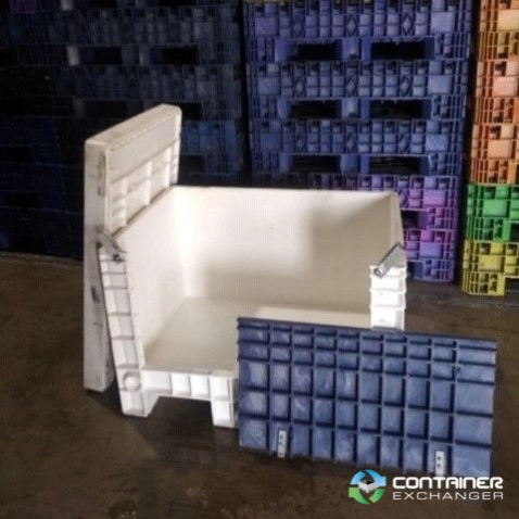 Pallet Containers For Sale: Used 42x29x28 Fixed Wall Bins Removable Wall- Lids included Indiana In Indiana - image 3 Pallet Containers For Sale: Used 42x29x28 Fixed Wall Bins Removable Wall- Lids included Indiana In Indiana - image 3