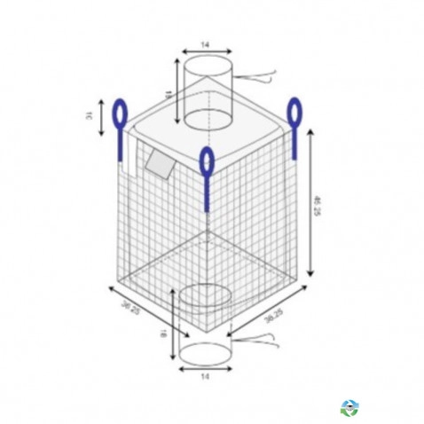 Bulk Bags - FIBC For Sale: New 36.25x36.25x45.25 Bulk Bags with Spout Botton Spout Top Ohio In Ohio - image 1 Bulk Bags - FIBC For Sale: New 36.25x36.25x45.25 Bulk Bags with Spout Botton Spout Top Ohio In Ohio - image 1