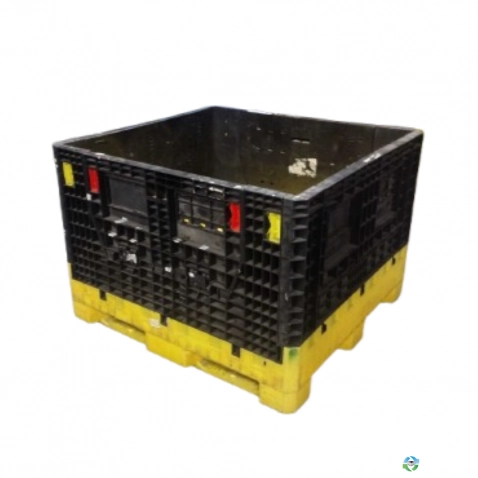 Pallet Containers For Sale: Used 45x48x34 Collapsible Bulk Containers w. Drop Doors Mixed Colors North Carolina In North Carolina - image 1 Pallet Containers For Sale: Used 45x48x34 Collapsible Bulk Containers w. Drop Doors Mixed Colors North Carolina In North Carolina - image 1