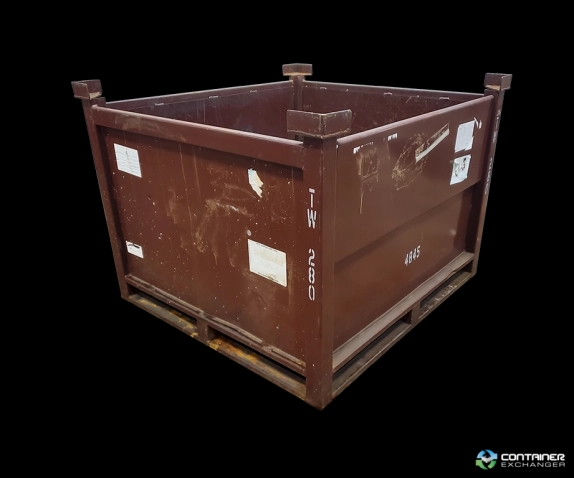 Metal Bins For Sale: Used 48x45x34 Steel Tubs - 1 Drop Door Ohio In Ohio - image 1 Metal Bins For Sale: Used 48x45x34 Steel Tubs - 1 Drop Door Ohio In Ohio - image 1
