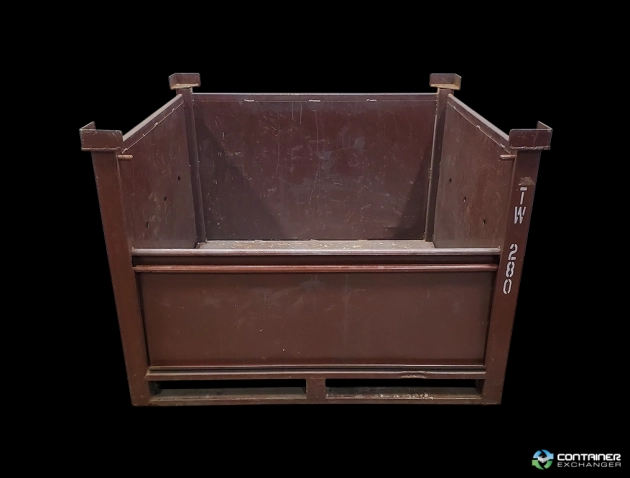 Metal Bins For Sale: Used 48x45x34 Steel Tubs - 1 Drop Door Ohio In Ohio - image 2 Metal Bins For Sale: Used 48x45x34 Steel Tubs - 1 Drop Door Ohio In Ohio - image 2