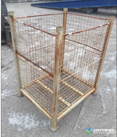 Wire Baskets For Sale: Used 40.5×34.5×51 Wire Baskets with 2 drop doors Ohio In Ohio - image 2 Wire Baskets For Sale: Used 40.5×34.5×51 Wire Baskets with 2 drop doors Ohio In Ohio - image 2