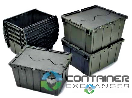 Stack & Nest Totes For Sale: Clearanced - New 21x15x9 Stack & Nest Totes Attached Lid Georgia In Georgia - image 3 Stack & Nest Totes For Sale: Clearanced - New 21x15x9 Stack & Nest Totes Attached Lid Georgia In Georgia - image 3