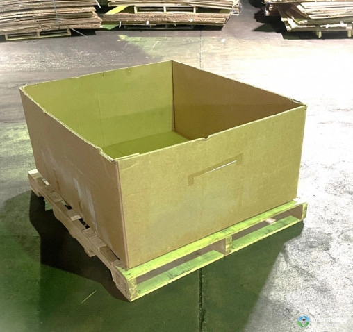 Gaylord Boxes For Sale: Used 48x40x17 Triple Wall Full Bottom Rectangular Gaylord Box Shipping Box Pallet box Illinois In Illinois - image 2 Gaylord Boxes For Sale: Used 48x40x17 Triple Wall Full Bottom Rectangular Gaylord Box Shipping Box Pallet box Illinois In Illinois - image 2
