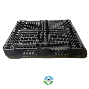 Plastic Pallets For Sale: Used 44x38x4.5 Black Stackable Plastic Pallets Indiana In Indiana - image 1 Plastic Pallets For Sale: Used 44x38x4.5 Black Stackable Plastic Pallets Indiana In Indiana - image 1