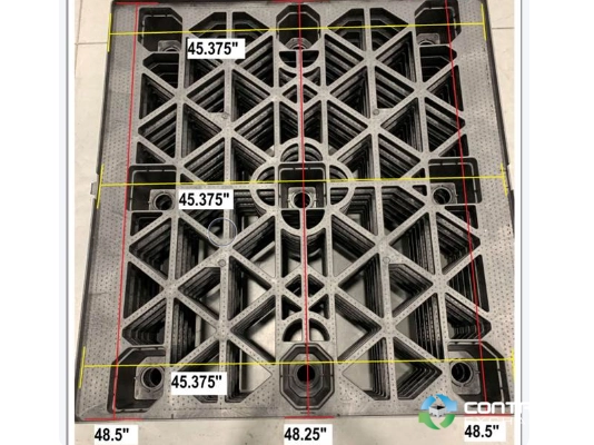 Plastic Pallets For Sale: New 48x45x6 Mesh Top Deck Nestable Plastic Pallets Texas In Texas - image 2 Plastic Pallets For Sale: New 48x45x6 Mesh Top Deck Nestable Plastic Pallets Texas In Texas - image 2