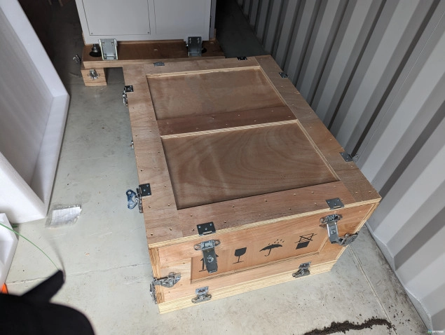 Wood Crates For Sale: Used 39.5x31x21.5 Heavy Duty Wood Crate California In California - image 2 Wood Crates For Sale: Used 39.5x31x21.5 Heavy Duty Wood Crate California In California - image 2