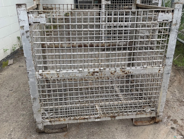 Wire Baskets For Sale: Used 54x44x50 Rigid Wire Baskets Drop Gate Tennessee In Tennessee - image 2 Wire Baskets For Sale: Used 54x44x50 Rigid Wire Baskets Drop Gate Tennessee In Tennessee - image 2