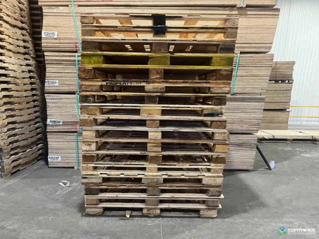 Wood Pallets For Sale: Refurbished 48x40x6 Block Pallets Ontario In Ontario - image 1 Wood Pallets For Sale: Refurbished 48x40x6 Block Pallets Ontario In Ontario - image 1