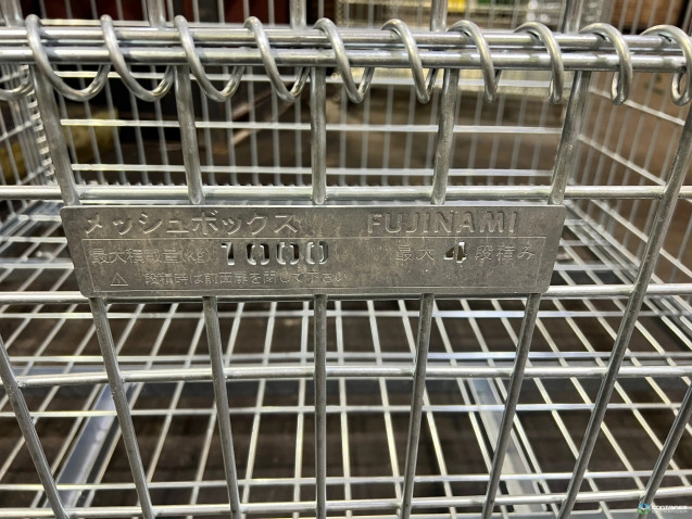Wire Baskets For Sale: Used 47x39x35 Collapsible Galvanized Wire Baskets with One Drop Door Mississippi In Mississippi - image 2 Wire Baskets For Sale: Used 47x39x35 Collapsible Galvanized Wire Baskets with One Drop Door Mississippi In Mississippi - image 2