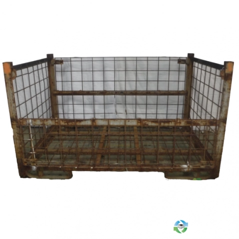 Wire Baskets For Sale: Used 84x54x49 Wire Basket 2 Drop Doors 84″ Side Ohio In Ohio - image 1 Wire Baskets For Sale: Used 84x54x49 Wire Basket 2 Drop Doors 84″ Side Ohio In Ohio - image 1