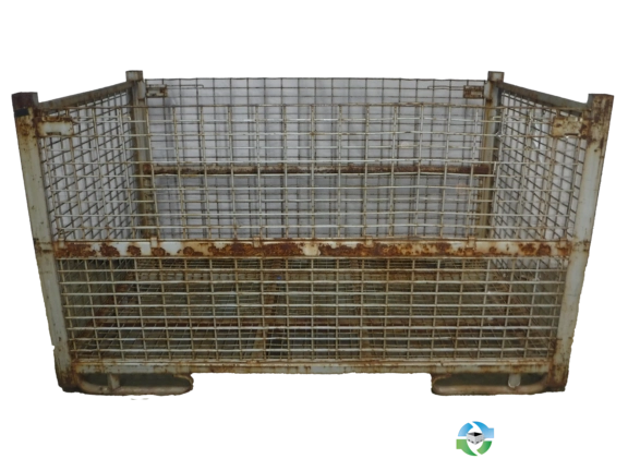 Wire Baskets For Sale: Used 84x54x49 Wire Basket 2 Drop Doors 84″ Side Ohio In Ohio - image 2 Wire Baskets For Sale: Used 84x54x49 Wire Basket 2 Drop Doors 84″ Side Ohio In Ohio - image 2