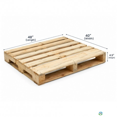Wood Pallets For Sale: Used 48x40x5 Wood Pallets Ohio In Ohio - image 1 Wood Pallets For Sale: Used 48x40x5 Wood Pallets Ohio In Ohio - image 1