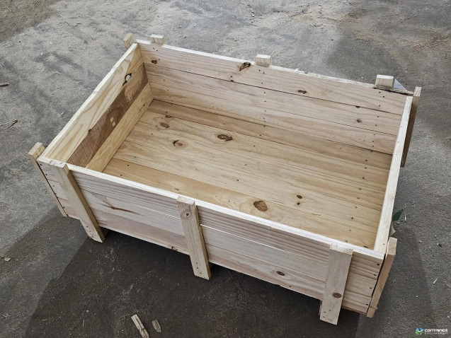 Wood Crates For Sale: New 43x28x17 Fixed Wall Wood Crate with Lids Michigan In Michigan - image 2 Wood Crates For Sale: New 43x28x17 Fixed Wall Wood Crate with Lids Michigan In Michigan - image 2