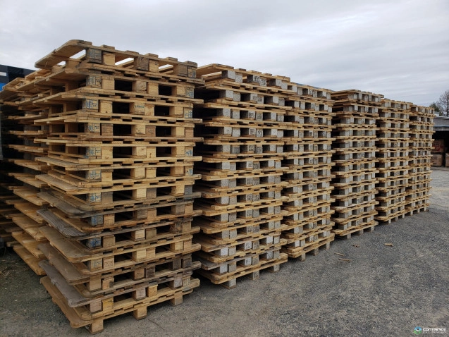 Wood Pallets For Sale: Refurbished 44.5X44.5 CP3 Wood Pallets QUEBEC In Quebec - image 3 Wood Pallets For Sale: Refurbished 44.5X44.5 CP3 Wood Pallets QUEBEC In Quebec - image 3