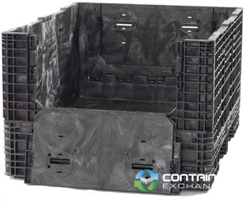 Pallet Containers For Sale: New 64x48x34 Collapsible Pallet Containers Extended Length 2 Drop Doors Ohio In Ohio - image 1 Pallet Containers For Sale: New 64x48x34 Collapsible Pallet Containers Extended Length 2 Drop Doors Ohio In Ohio - image 1
