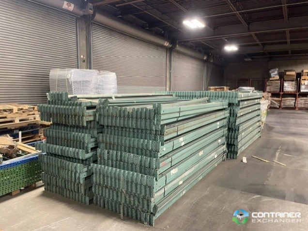 Beams For Sale: Used 144x3 Teardrop Style Shelf Beams (Green) In New Jersey - image 3 Beams For Sale: Used 144x3 Teardrop Style Shelf Beams (Green) In New Jersey - image 3