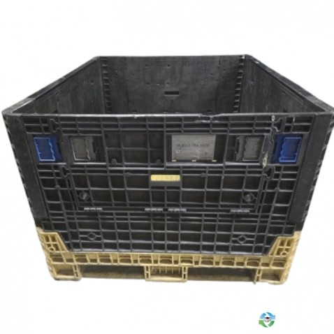 Pallet Containers For Sale: Refurbished 62x48x34 Collapsible Bulk Container with 2 Drop Doors Ohio In Ohio - image 1 Pallet Containers For Sale: Refurbished 62x48x34 Collapsible Bulk Container with 2 Drop Doors Ohio In Ohio - image 1