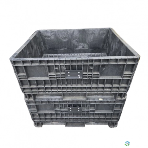 Pallet Containers For Sale: Orbis All Black 45x48x21 Fix Walled Bin In Ohio - image 1 Pallet Containers For Sale: Orbis All Black 45x48x21 Fix Walled Bin In Ohio - image 1