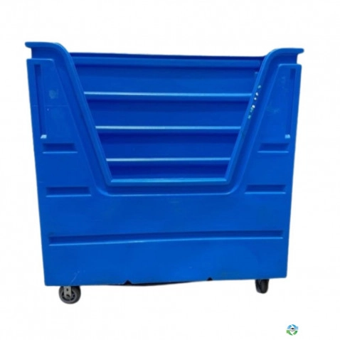 Laundry Carts For Sale: Used 30.5x62x67 Bulk Linen Cart with Casters Florida In Florida - image 1 Laundry Carts For Sale: Used 30.5x62x67 Bulk Linen Cart with Casters Florida In Florida - image 1