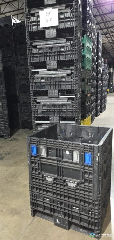 Pallet Containers For Sale: Refurbished 30x32x39 Collapsible Bulk Containers with Drop Doors Indiana In Indiana - image 4 Pallet Containers For Sale: Refurbished 30x32x39 Collapsible Bulk Containers with Drop Doors Indiana In Indiana - image 4