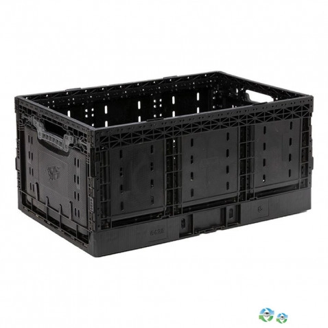 Stacking Totes For Sale: Used 24x16x11 Collapsible Returnable Plastic Crates Georgia In Georgia - image 1 Stacking Totes For Sale: Used 24x16x11 Collapsible Returnable Plastic Crates Georgia In Georgia - image 1