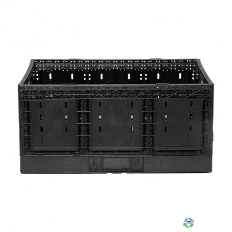 Stacking Totes For Sale: Used 24x16x11 Collapsible Returnable Plastic Crates Georgia In Georgia - image 2 Stacking Totes For Sale: Used 24x16x11 Collapsible Returnable Plastic Crates Georgia In Georgia - image 2