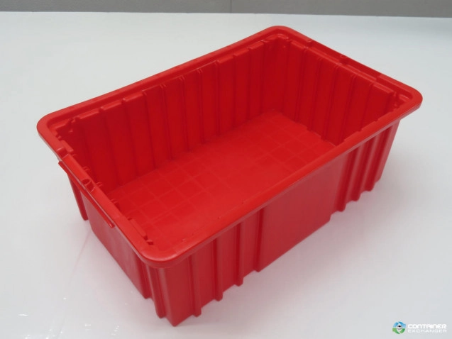 Stacking Totes For Sale: Used 16.5x11x6 Red And Blue Divider Boxes Texas In Texas - image 2 Stacking Totes For Sale: Used 16.5x11x6 Red And Blue Divider Boxes Texas In Texas - image 2